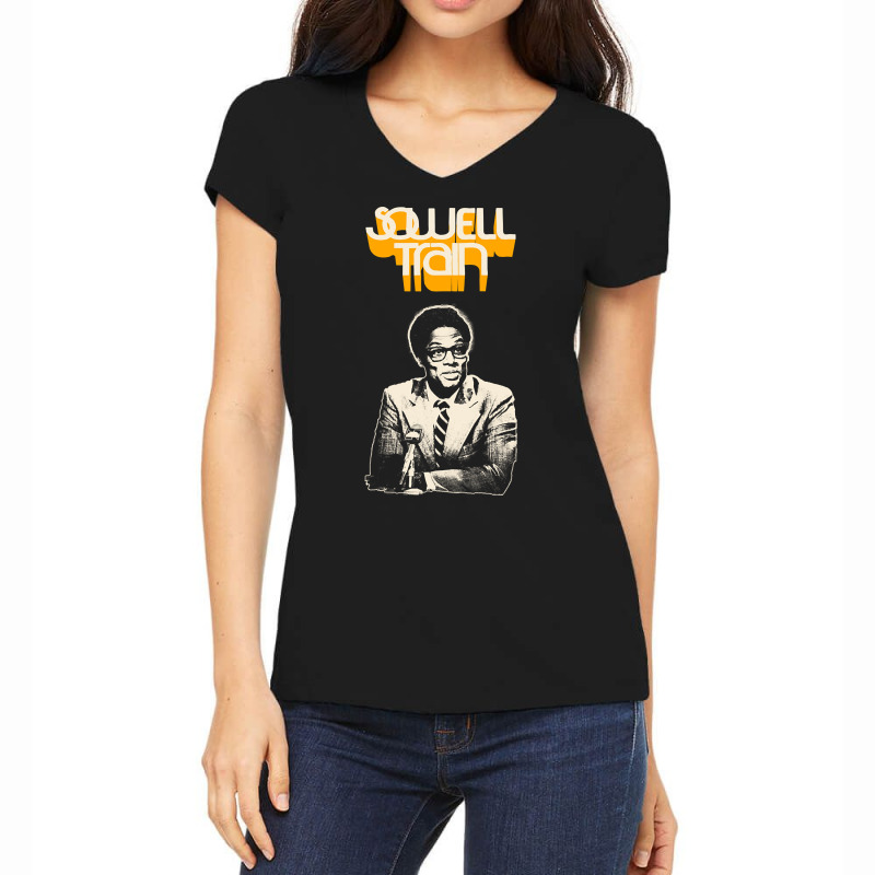 Sowell Train Women's V-Neck T-Shirt by Kanmopsuk45 | Artistshot