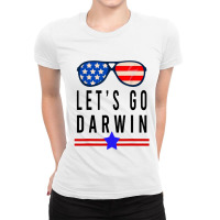 Lets Go Darwin Funny Sarcastic Ladies Fitted T-shirt | Artistshot