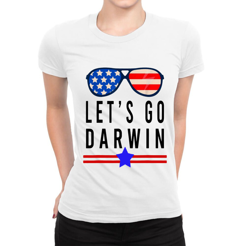 Lets Go Darwin Funny Sarcastic Ladies Fitted T-Shirt by Valerie  Apparel | Artistshot