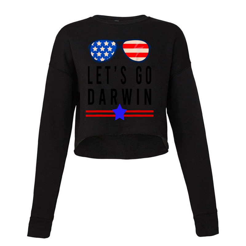 Lets Go Darwin Funny Sarcastic Cropped Sweater by Valerie  Apparel | Artistshot