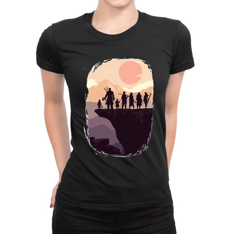 Critical Role Vox Machina In Sunset Classic Ladies Fitted T-Shirt by cm-arts | Artistshot