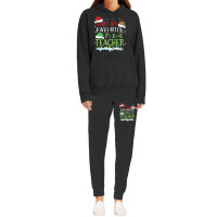 V1 Xmas Santa's Favorite Pre- K Teacher Funny Christmas Gift Hoodie & Jogger Set | Artistshot