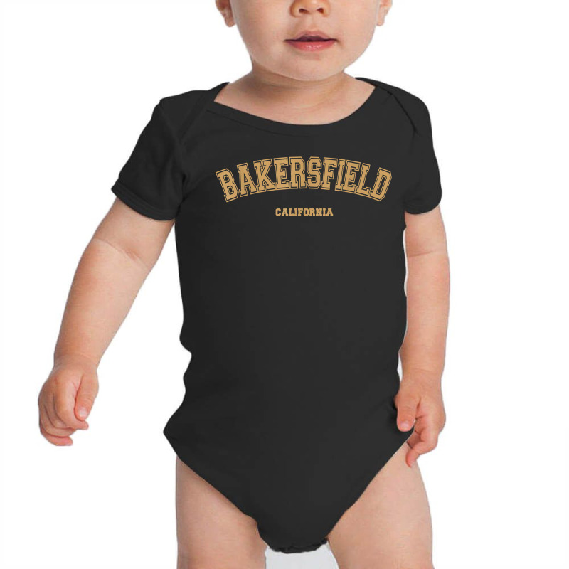 Bakersfield Sports College Style On Bakersfield T Shirt Baby Bodysuit by cm-arts | Artistshot