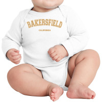 Bakersfield Sports College Style On Bakersfield T Shirt Long Sleeve Baby Bodysuit | Artistshot