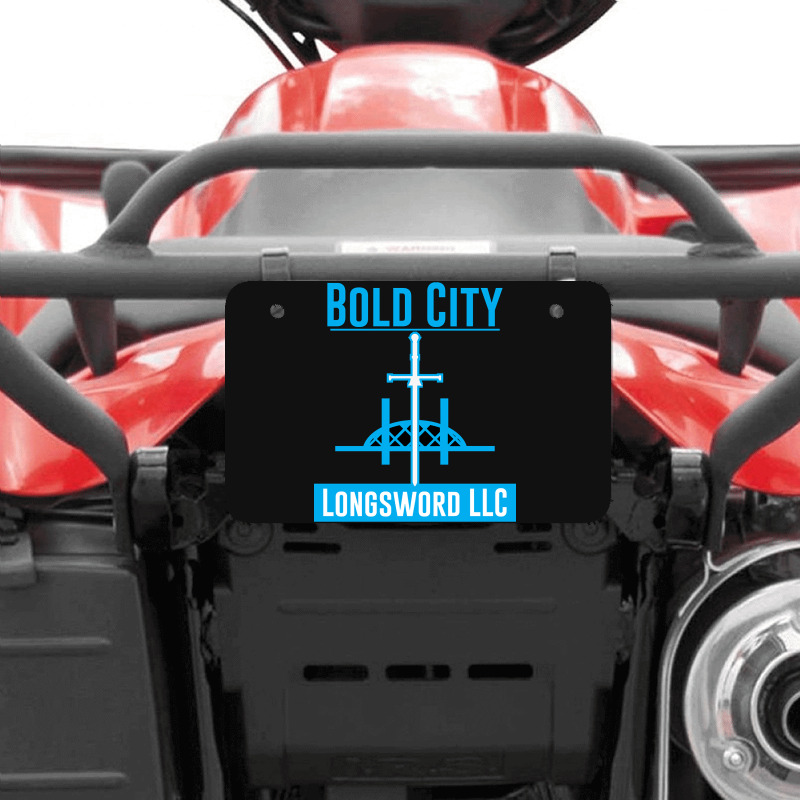 Bold City Longsword Atv License Plate | Artistshot