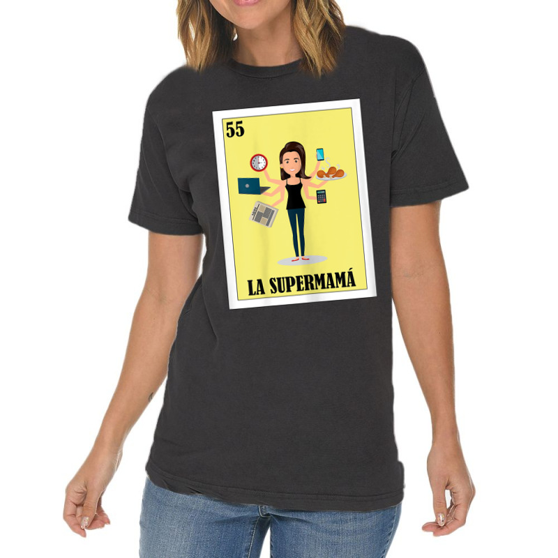 Womens Regalo Para Mama Lottery Gift Mexican Lottery La Supermama Vintage T-Shirt by KaitlinFox | Artistshot