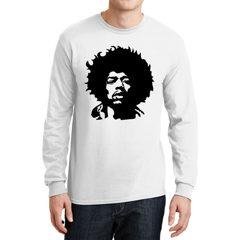 Jimi Musician Black Long Sleeve Shirts by Kohaku | Artistshot