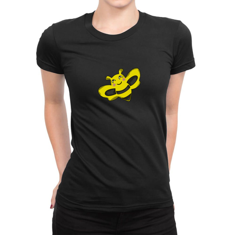 Eating Bee Cartoon Animals Causes Pandemics Tshirts Collection With Ca Ladies Fitted T-shirt | Artistshot