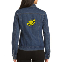 Eating Bee Cartoon Animals Causes Pandemics Tshirts Collection With Ca Ladies Denim Jacket | Artistshot