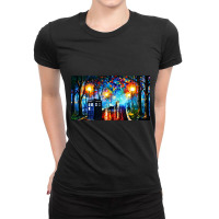 Beautiful Impressionist Vintage Stlye Painting Art Ladies Fitted T-shirt | Artistshot