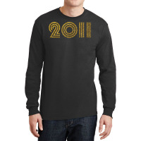 2011   Birth Year Milestone Birthday Retro Funk Disco T Shirt Long Sleeve Shirts | Artistshot