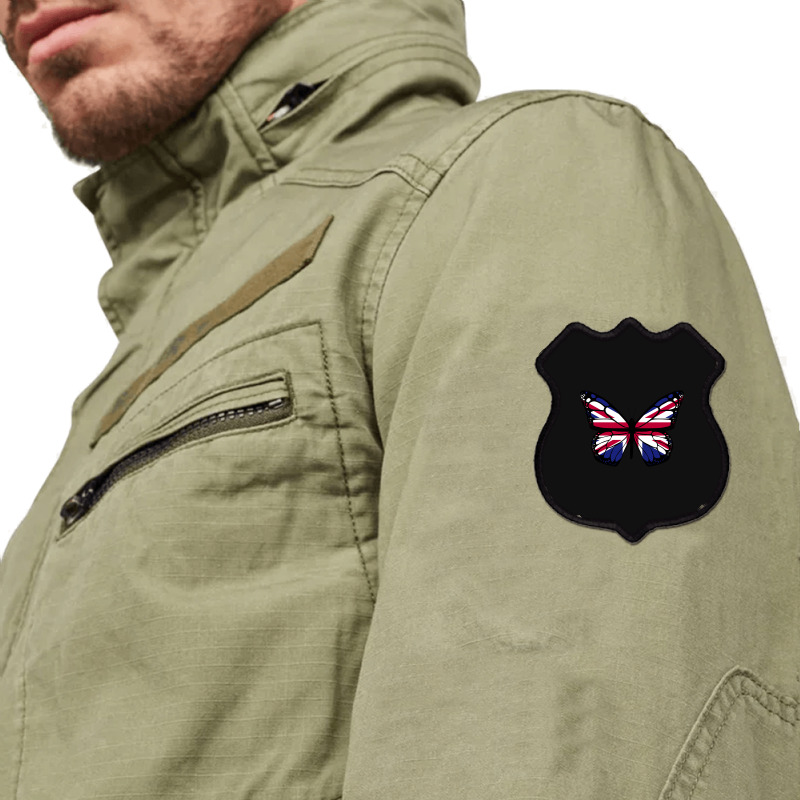 United Kingdom Flag Butterfly Shield Patch | Artistshot