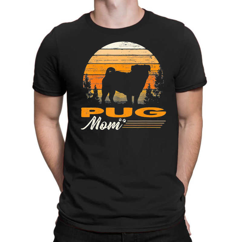 Vintage Pug Mom Dog Lover Mothers Day Gift T Shirt T-shirt | Artistshot