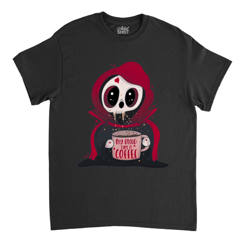 Black Coffe Vampire Cartoon Classic T-shirt | Artistshot