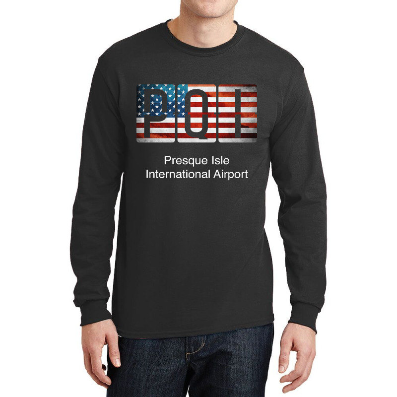 Pqi Presque Isle International Airport Long Sleeve Shirts | Artistshot