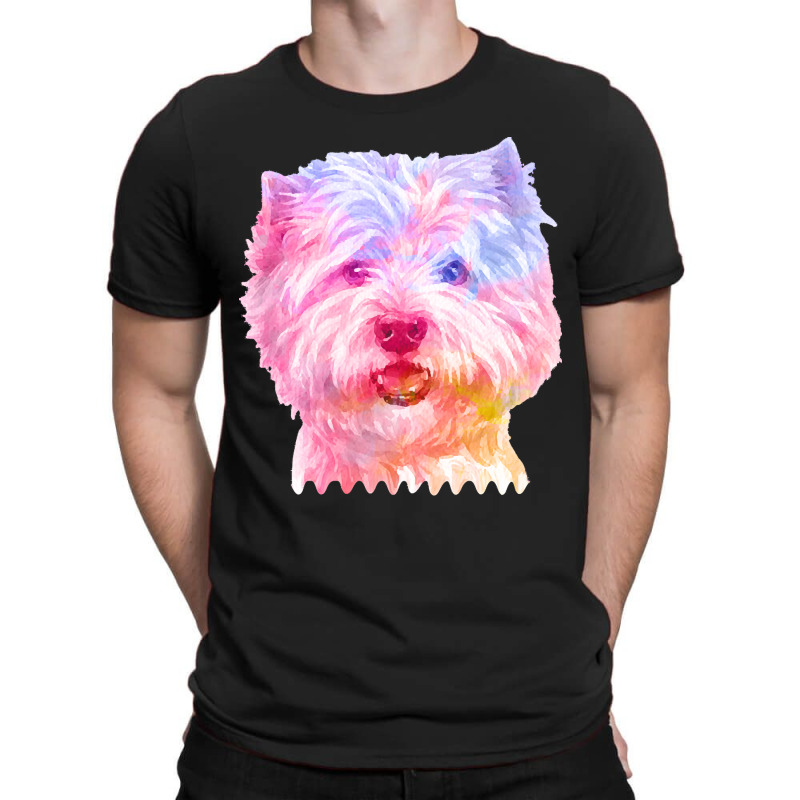 West Highland Terrier Cute West Highland Terrier Dog Lover Portrait Wa T-shirt | Artistshot