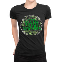 Math Is For Blockers Forest Editions Blue Ladies Fitted T-shirt | Artistshot