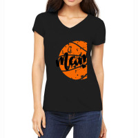 Distressed Basketball Mama Women's V-neck T-shirt | Artistshot