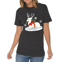 White Stag White Stag With Christmas Bells And Bow Vintage T-shirt | Artistshot