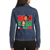 Bbm And Sara Duterte Ladies Denim Jacket | Artistshot