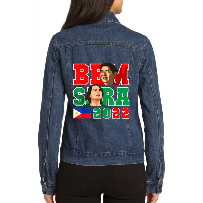 Bbm And Sara Duterte Ladies Denim Jacket by SEANMCDONOUGH | Artistshot