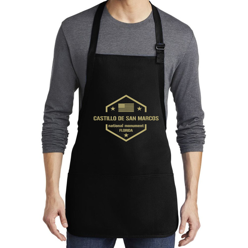 Castillo De San Marcos National Monument T Shirt Medium-length Apron | Artistshot