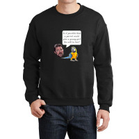 Jonathan Frakes Interrogates You A Parrot Crewneck Sweatshirt | Artistshot