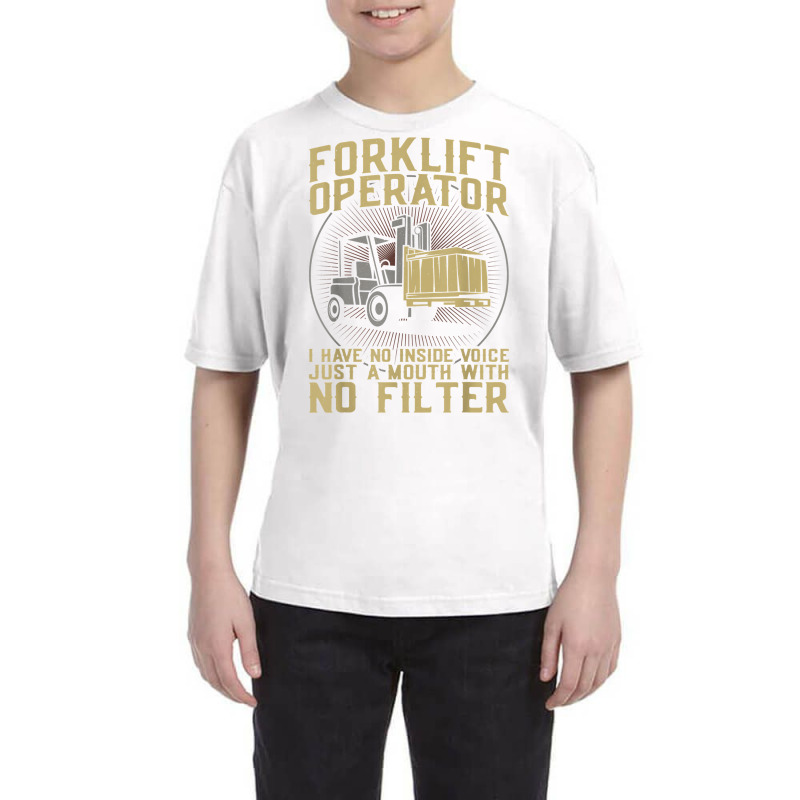 Certified Forklift Truck Operator Vintage Forklift Operator T Shirt Youth Tee | Artistshot