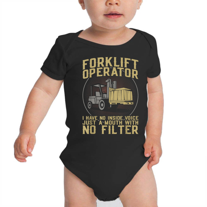 Certified Forklift Truck Operator Vintage Forklift Operator T Shirt Baby Bodysuit | Artistshot