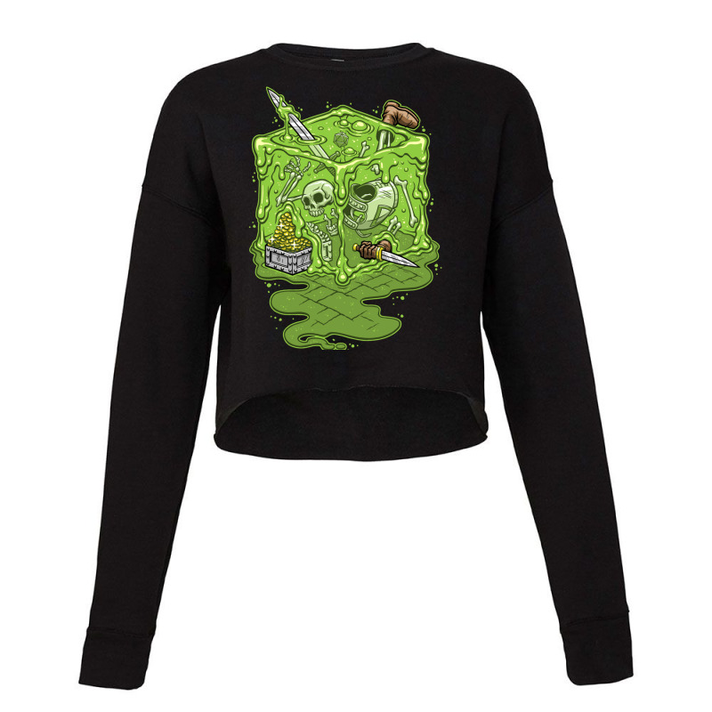 Gelatinous Cube! Cropped Sweater by cm-arts | Artistshot