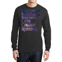 Level Of Awesomeness Low Medium Funny Gift Dragon Dragons-c8t68 Long Sleeve Shirts | Artistshot