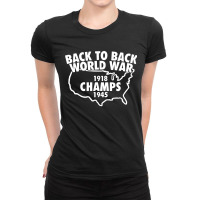 Back To Back World War Champs Ladies Fitted T-shirt | Artistshot