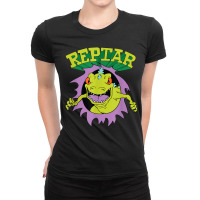 Reptar Attack Ripping Breaking Through Ladies Fitted T-shirt | Artistshot