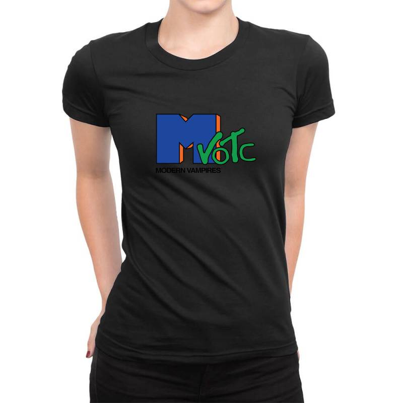 I Want My Mvotc! (vampire Weekend) Ladies Fitted T-Shirt by WilliamStinnett | Artistshot