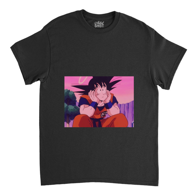 Goku Thinking Bout Stuff Classic For Friend Classic T-shirt | Artistshot