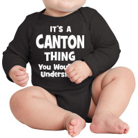 Canton Thing College University Alumni Funny T Shirt Long Sleeve Baby Bodysuit | Artistshot