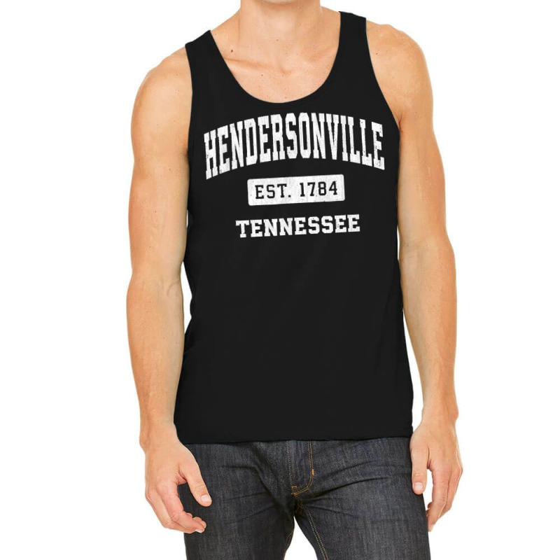 Hendersonville Tennessee Tn Vintage Established Sports Tank Top by cm-arts | Artistshot