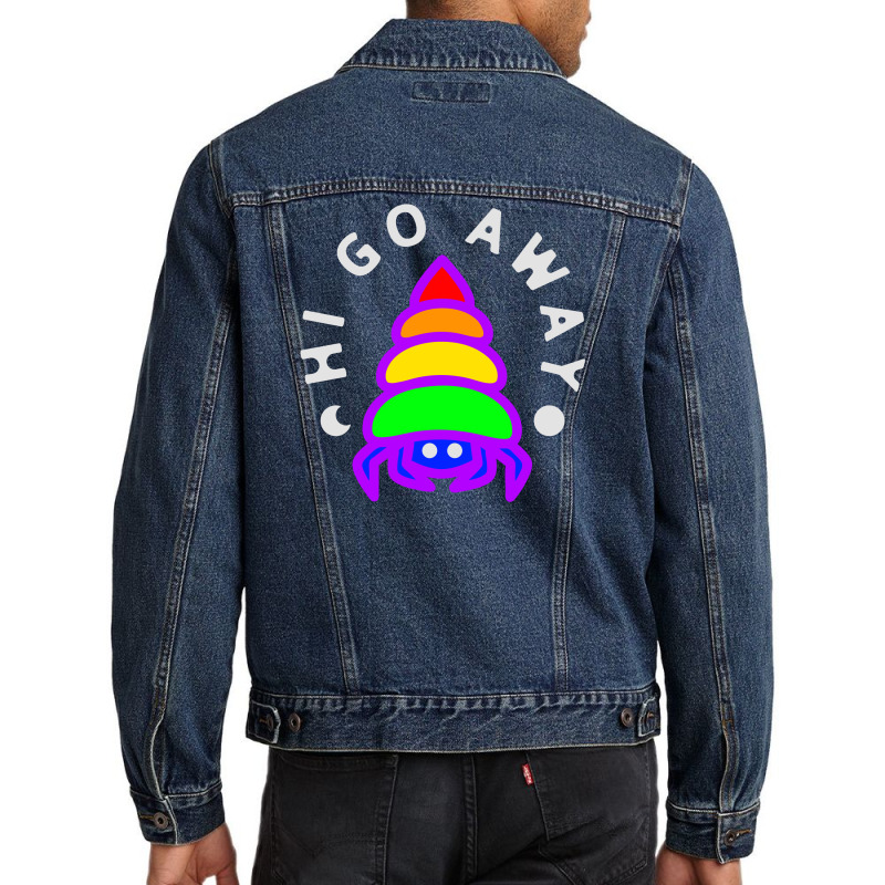 Hi Go Away Lgbt Men Denim Jacket | Artistshot