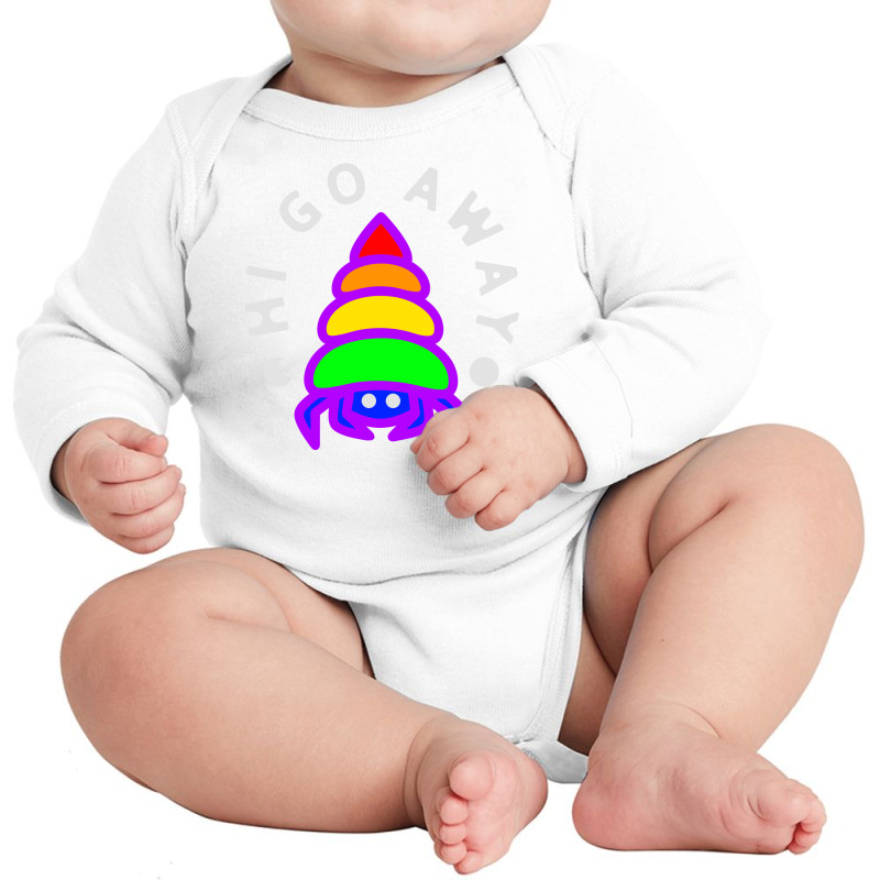 Hi Go Away Lgbt Long Sleeve Baby Bodysuit | Artistshot