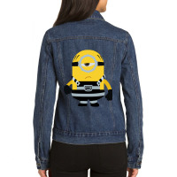 Angry Minion Ladies Denim Jacket | Artistshot