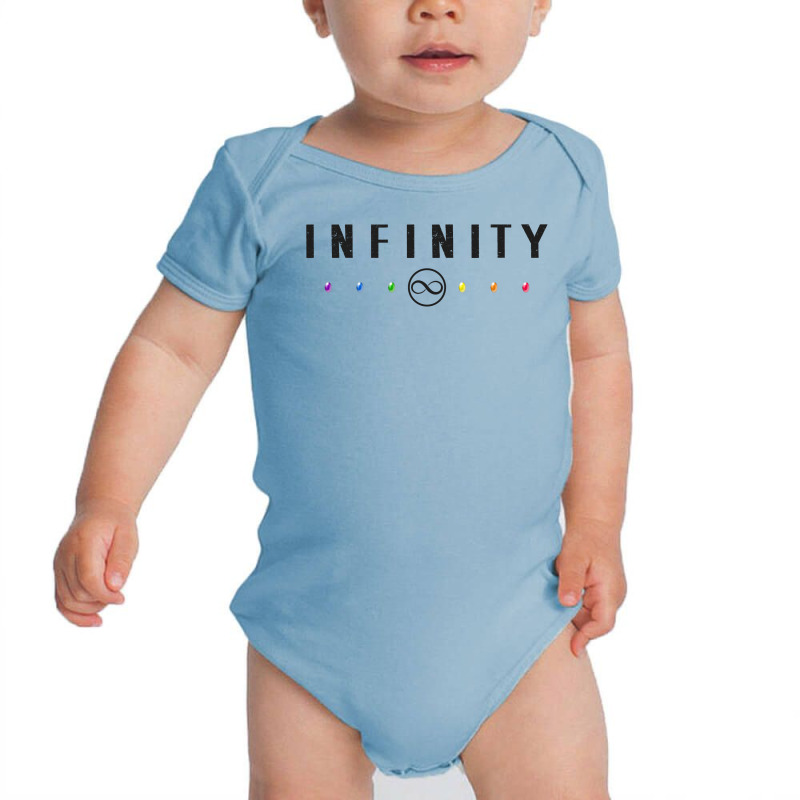 Infinity   White Dirty Baby Bodysuit by ARTWOMAN | Artistshot