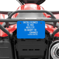 Intelligence Is The Ability To Adapt To Change Atv License Plate | Artistshot