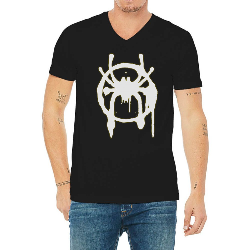 Into The Spider Verse Fitted Scoop V-neck Tee | Artistshot