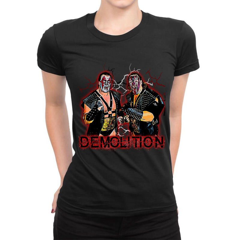 Demolition Ladies Fitted T-Shirt by atereabag | Artistshot