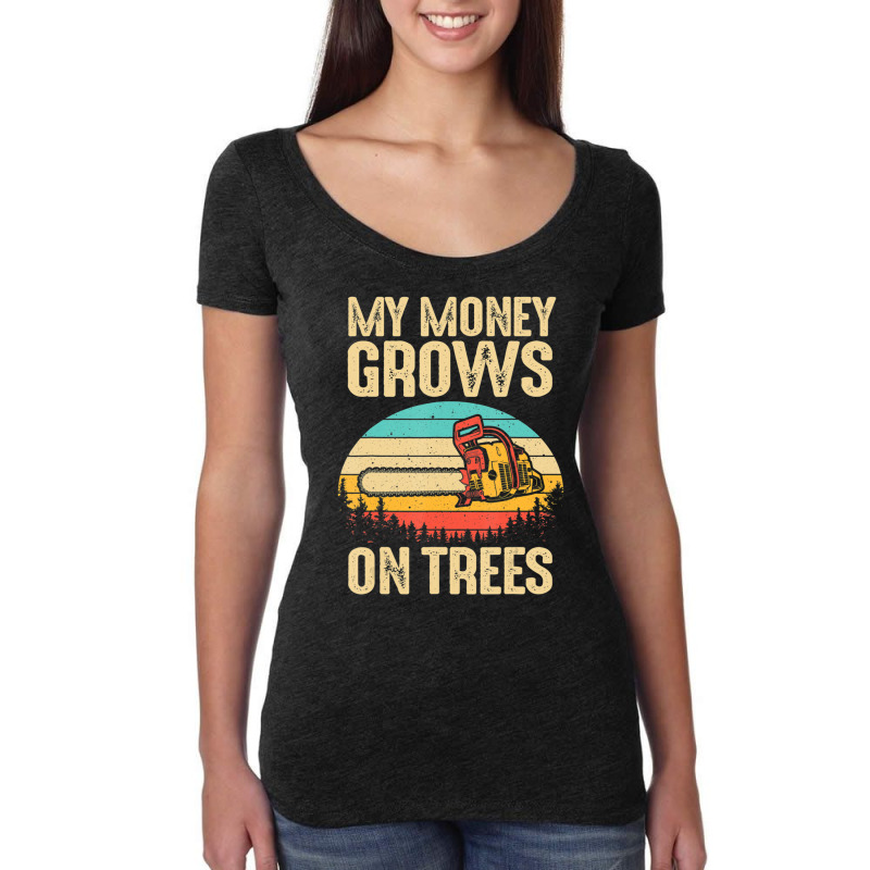 Arborist Logger Men Cool Tree Climber Lumberjack Women's Triblend Scoop T-shirt by cm-arts | Artistshot