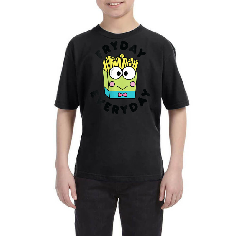 Womens Keroppi French Fries Fryday Friday Everyday V-neck Youth Tee by Kandurip541 | Artistshot