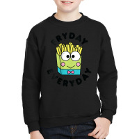 Womens Keroppi French Fries Fryday Friday Everyday V-neck Youth Sweatshirt | Artistshot