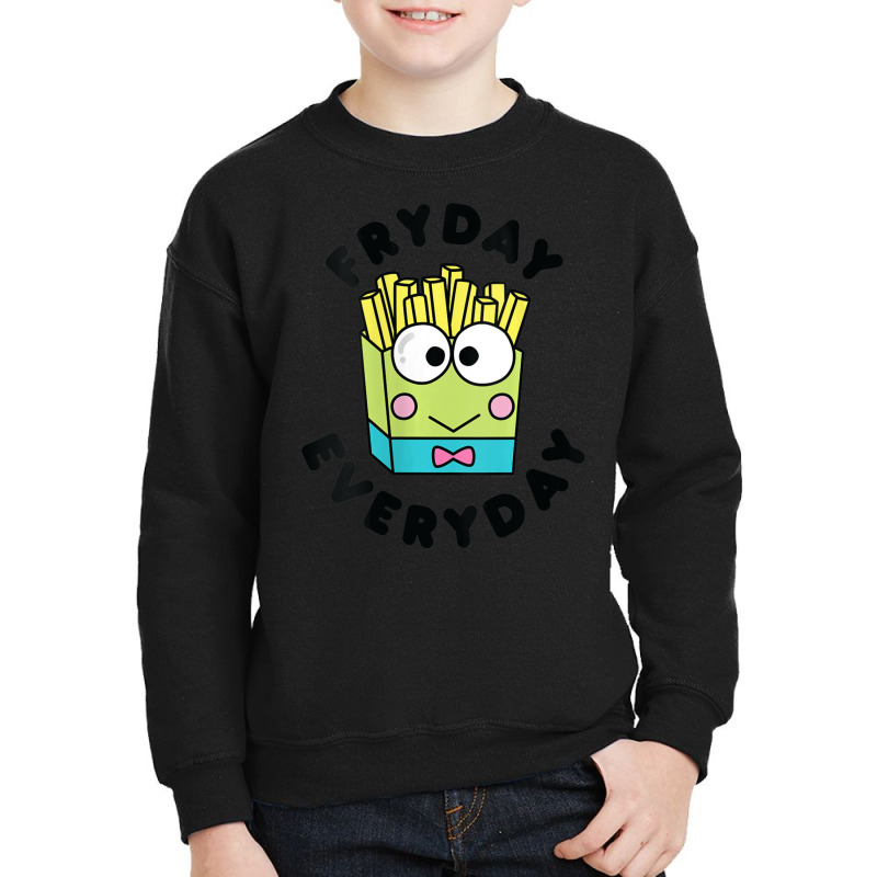 Womens Keroppi French Fries Fryday Friday Everyday V-neck Youth Sweatshirt by Kandurip541 | Artistshot