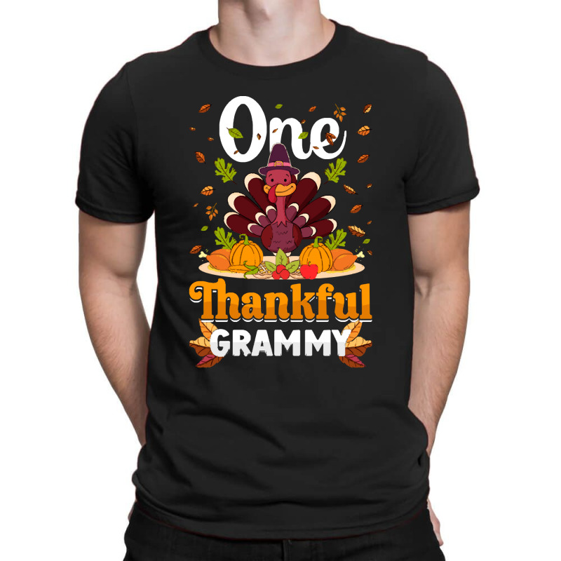 Thanksgiving Turkey Thanksgiving Day November 24 One Thankful Grammy T-shirt | Artistshot