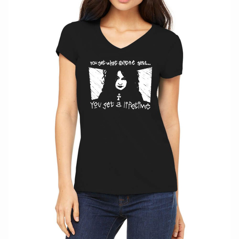 Horor You Get A Lifetime Death Sandman Women's V-Neck T-Shirt by Whelving | Artistshot